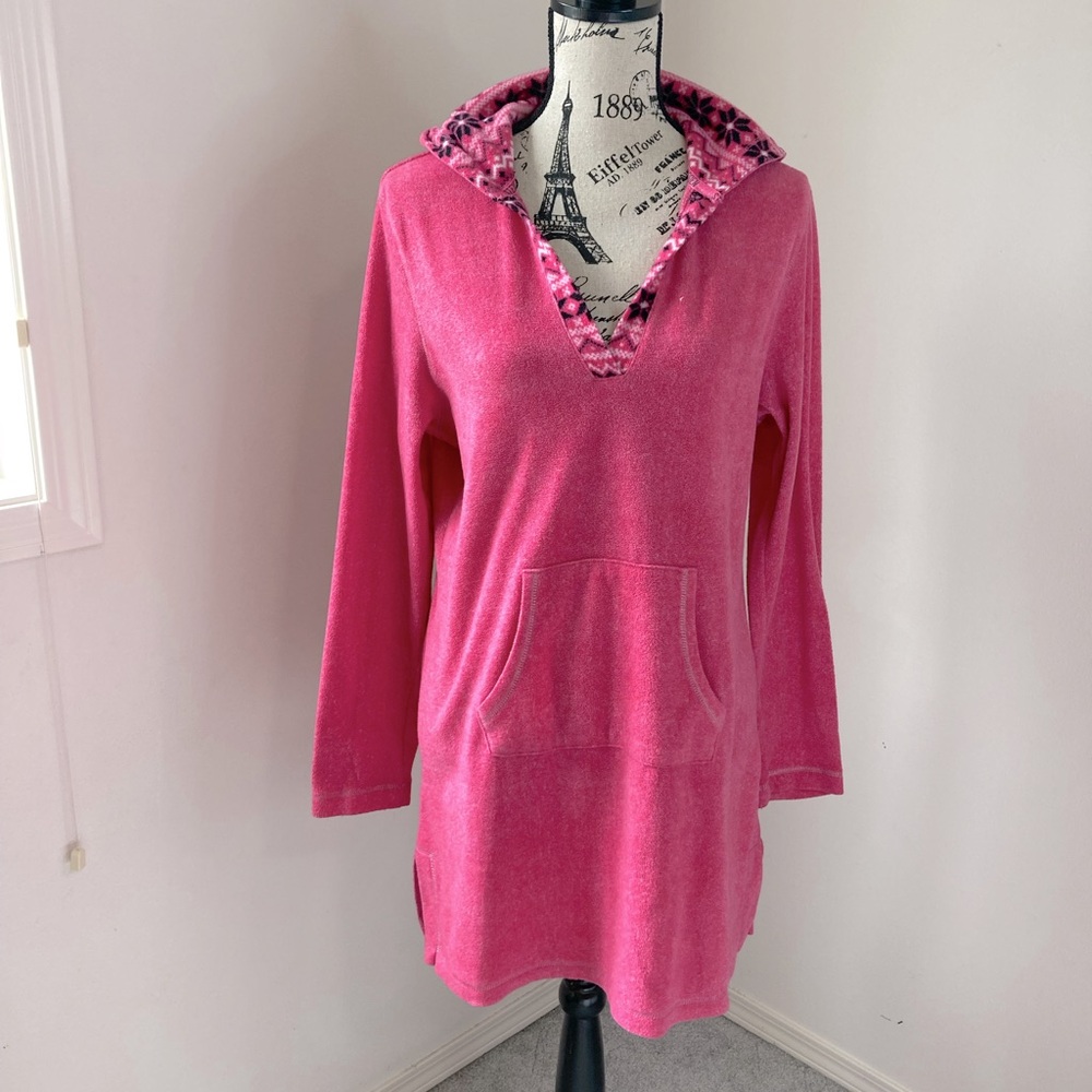 Steve Madden sleepwear Pink Hooded tunic Size L